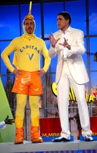 Le celebri risse tv a Striscia la Domenica con Moreno Morello e Capitan Ventosa